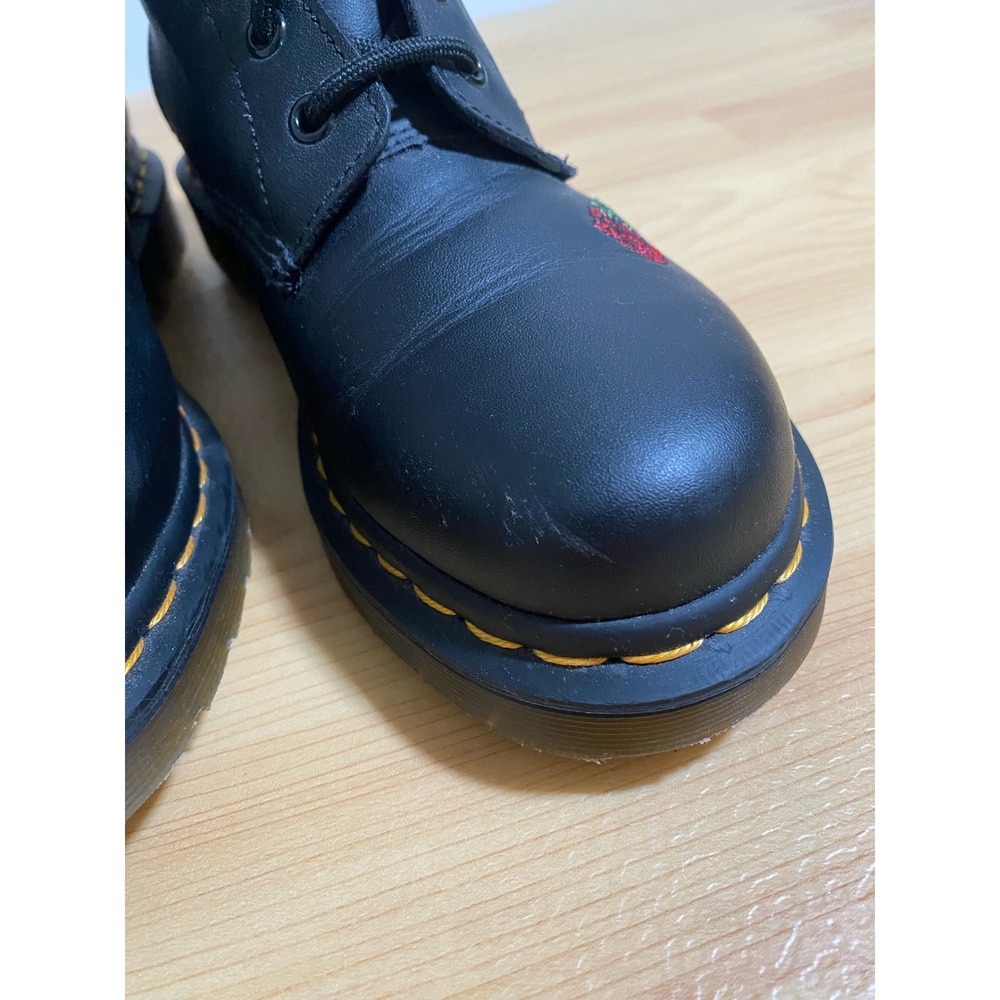 Dr. Martens 1460 Vonda Black Rose Embroidered Leather Boots Womens 9 Mens 8 - Picture 9 of 10
